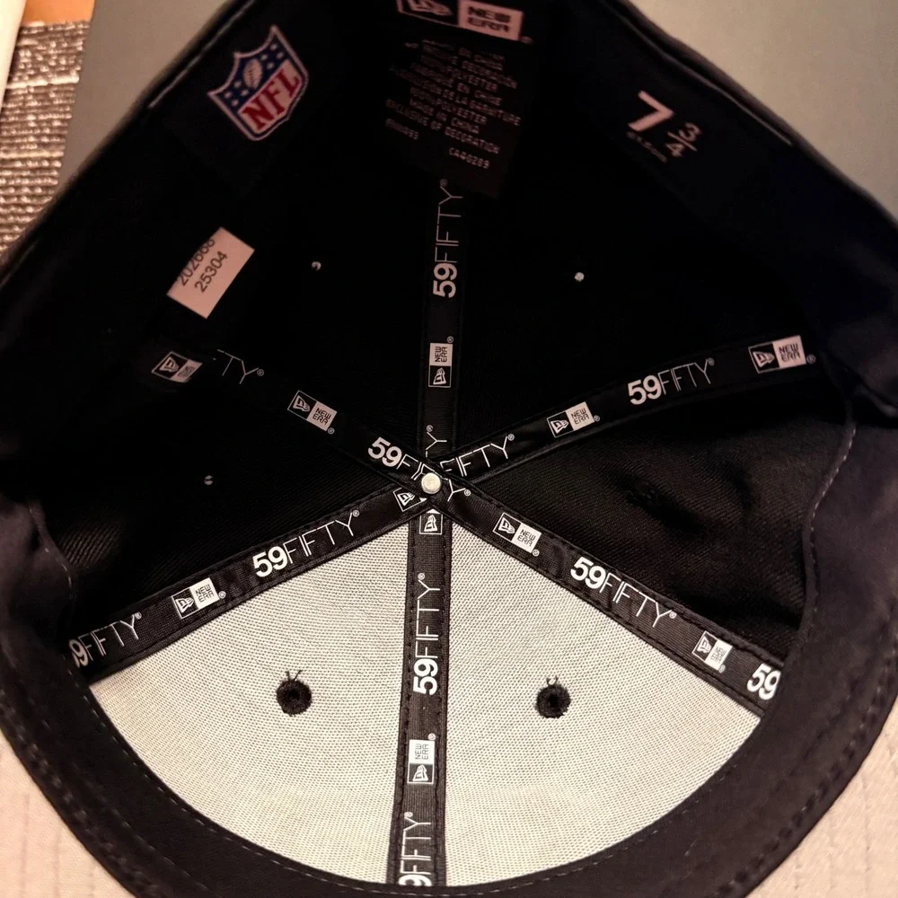 New Era 59FIFTY San Francisco 49ers Hat Mens 7 3/4 Black New NFL Fitted Cap